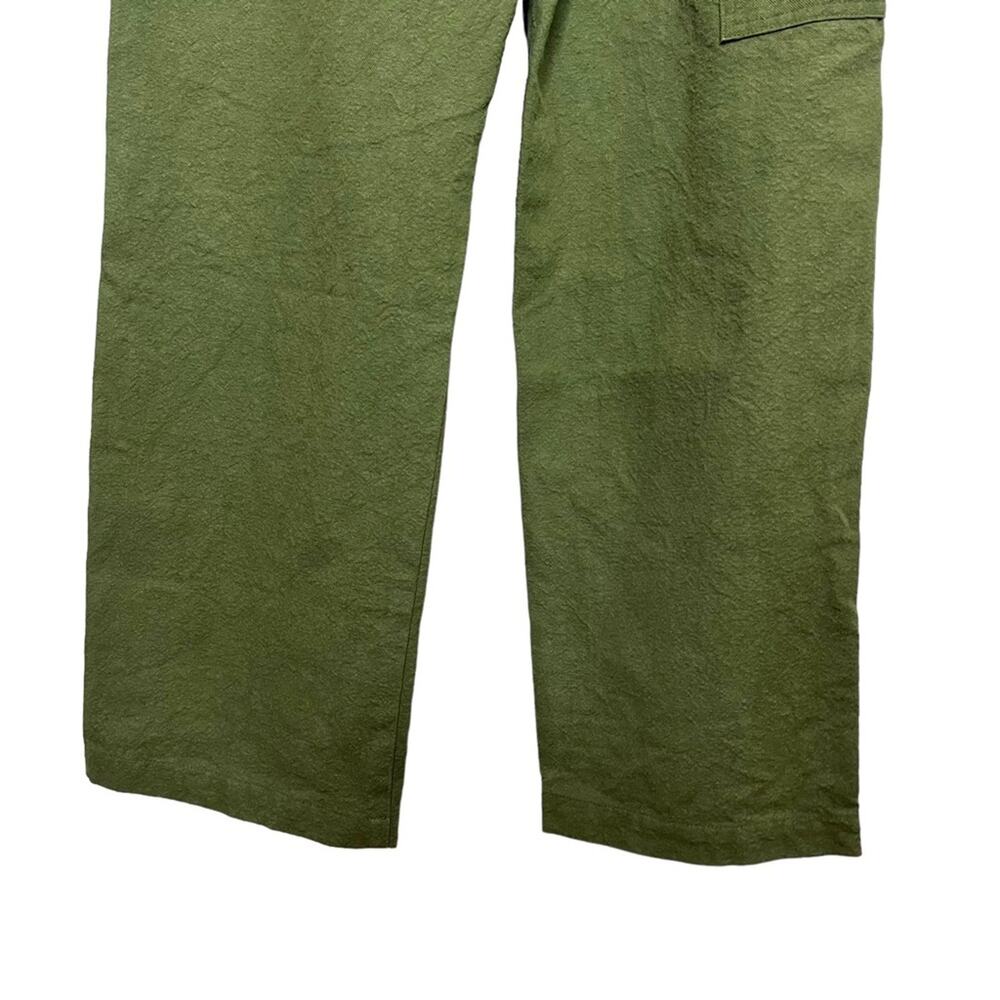Tigre Et Tigre Sunny Canvas Utility Cargo Pants Green High Rise Small - Picture 9 of 12
